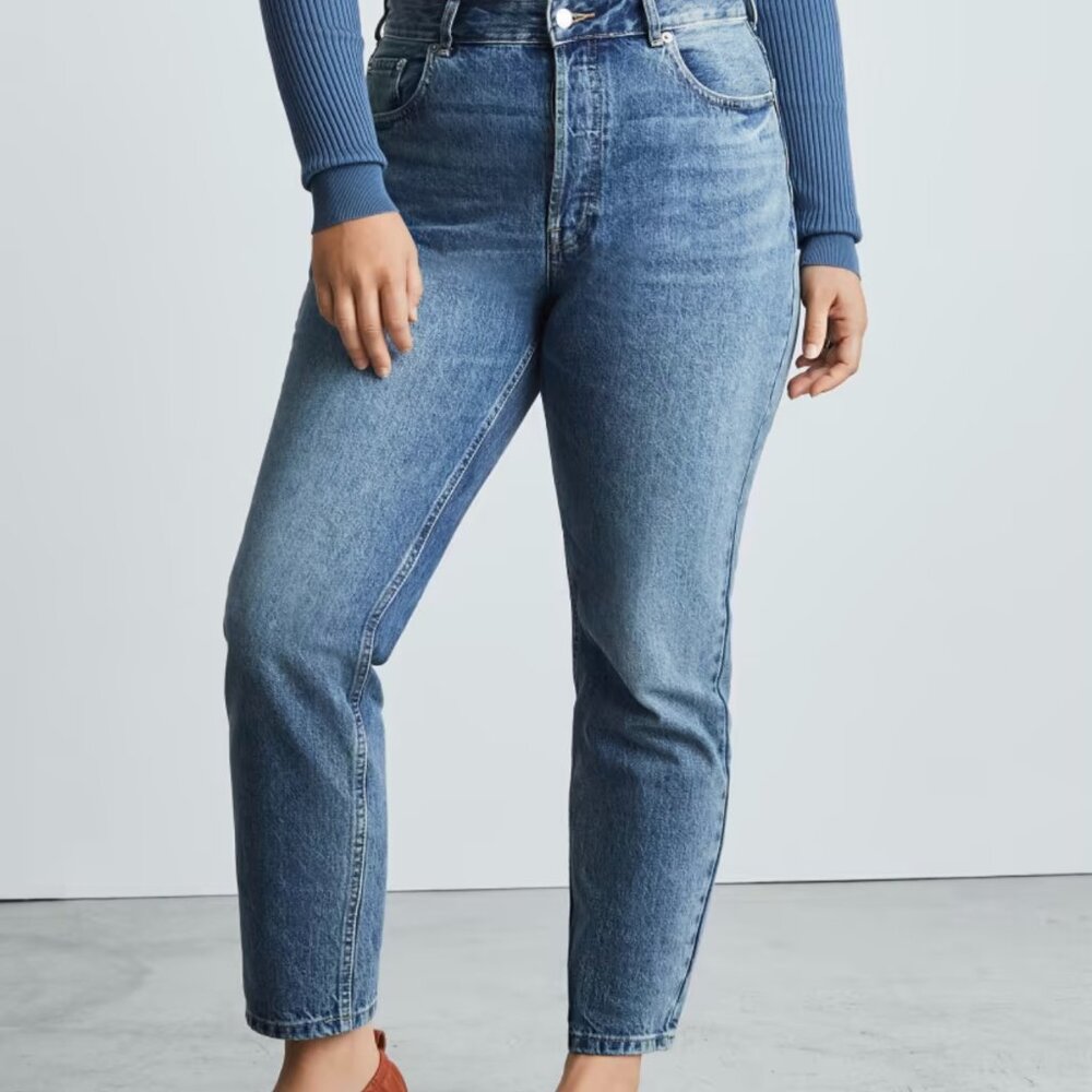 Everlane-The '90s Cheeky Hourglass Jean Vintage Mid Blue